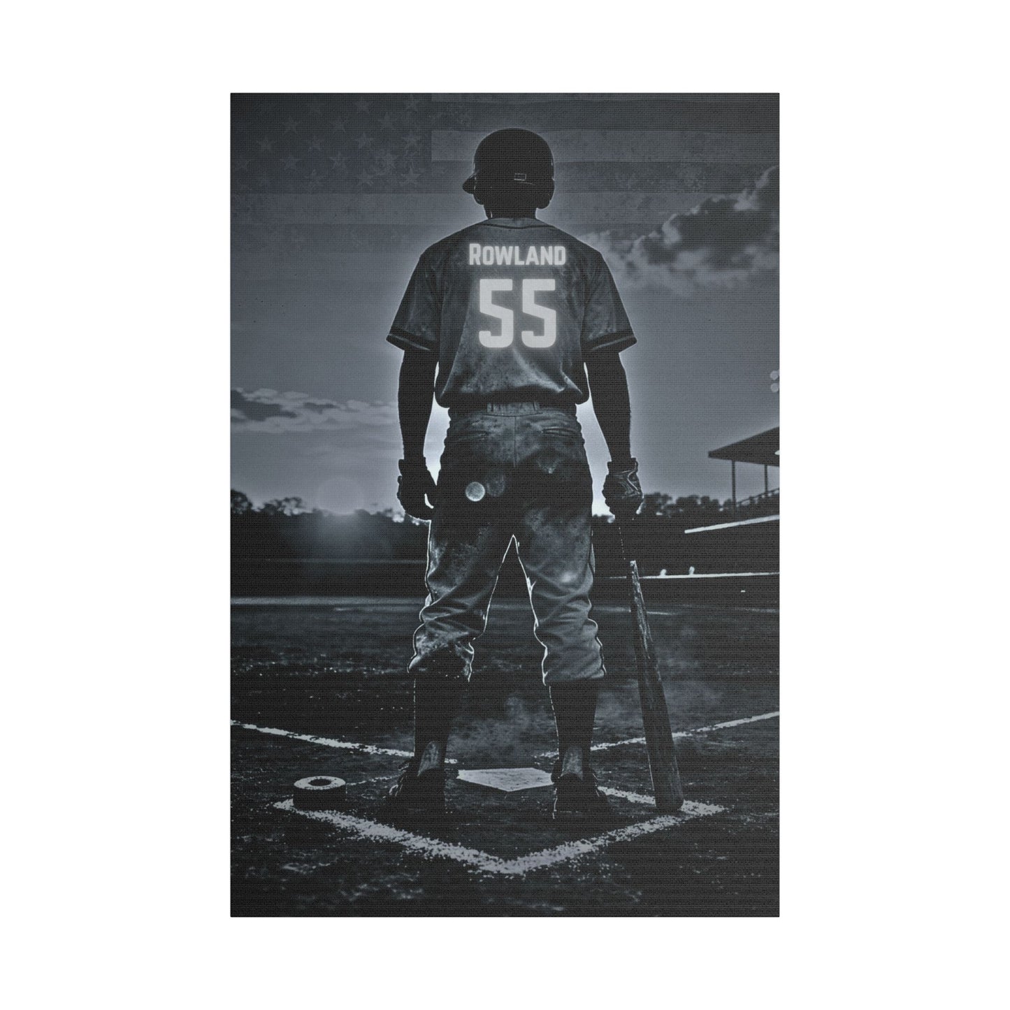 Personalized Baseball Canvas