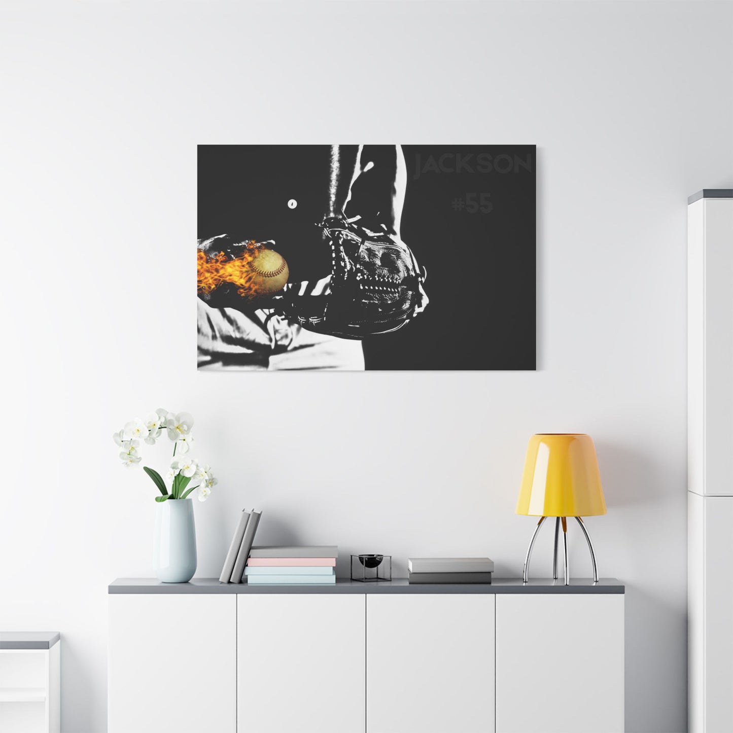 Personalized Baseball Canvas Art Print