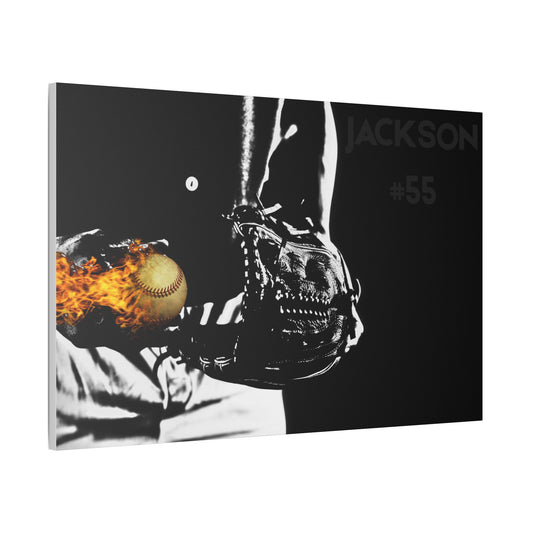 Personalized Baseball Canvas Art Print