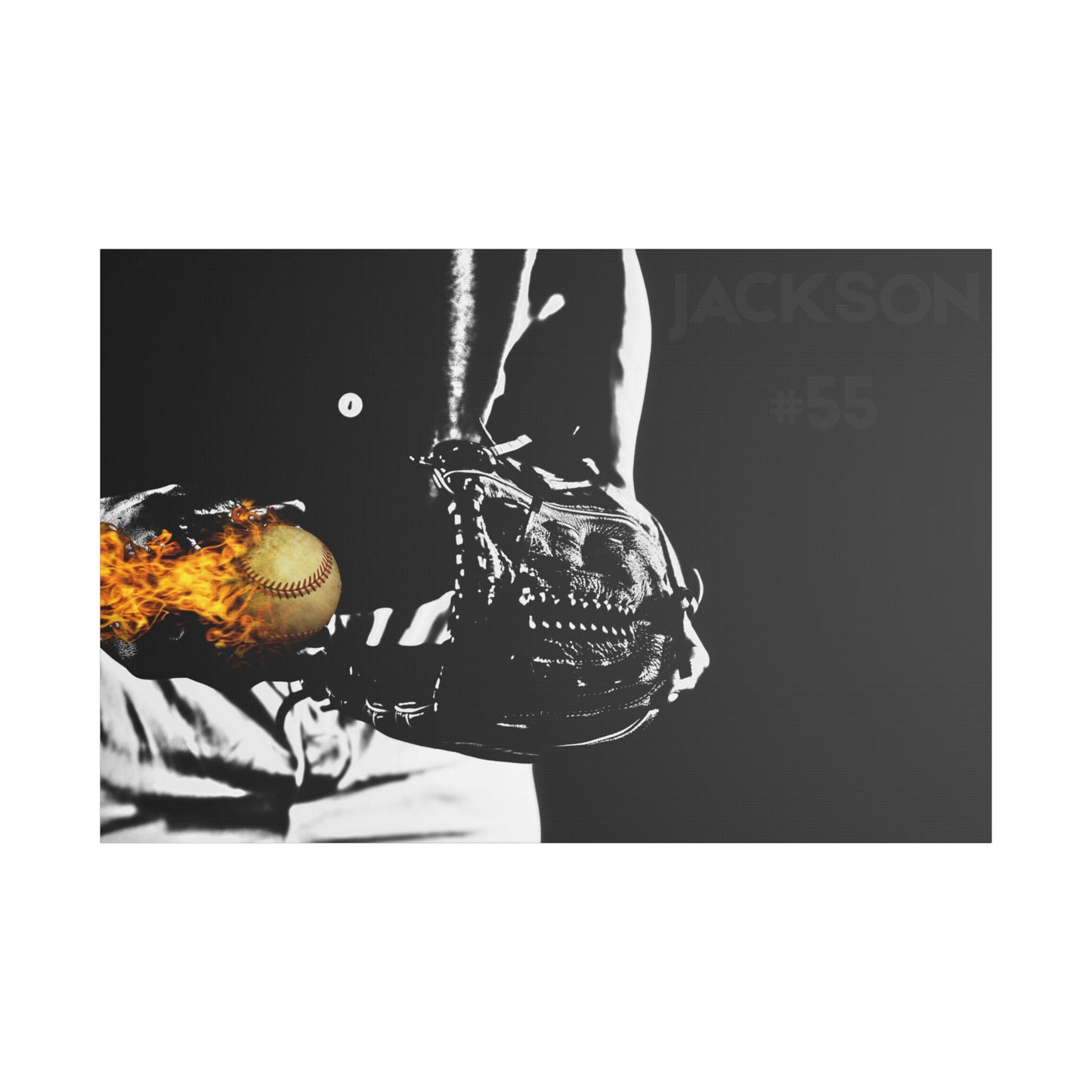 Personalized Baseball Canvas Art Print