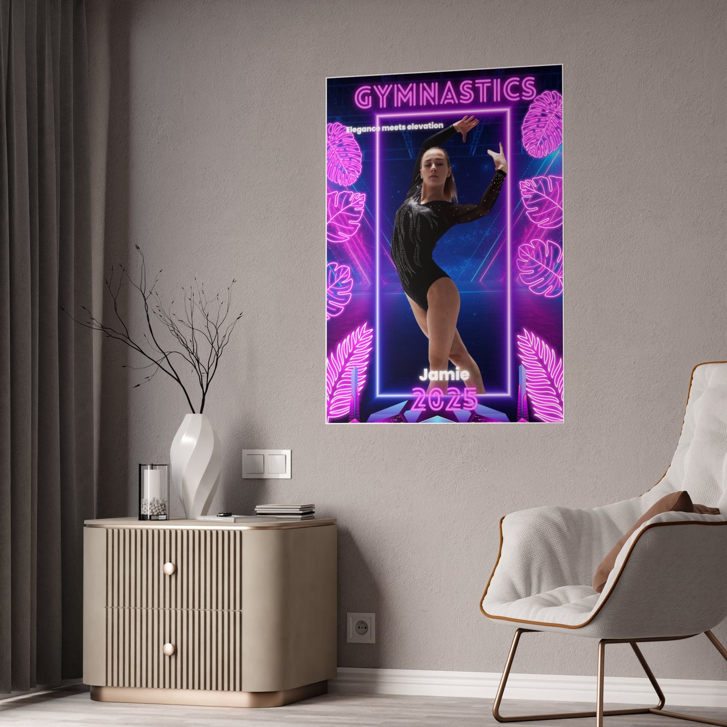 Personalized Gymnastics Future Star Poster