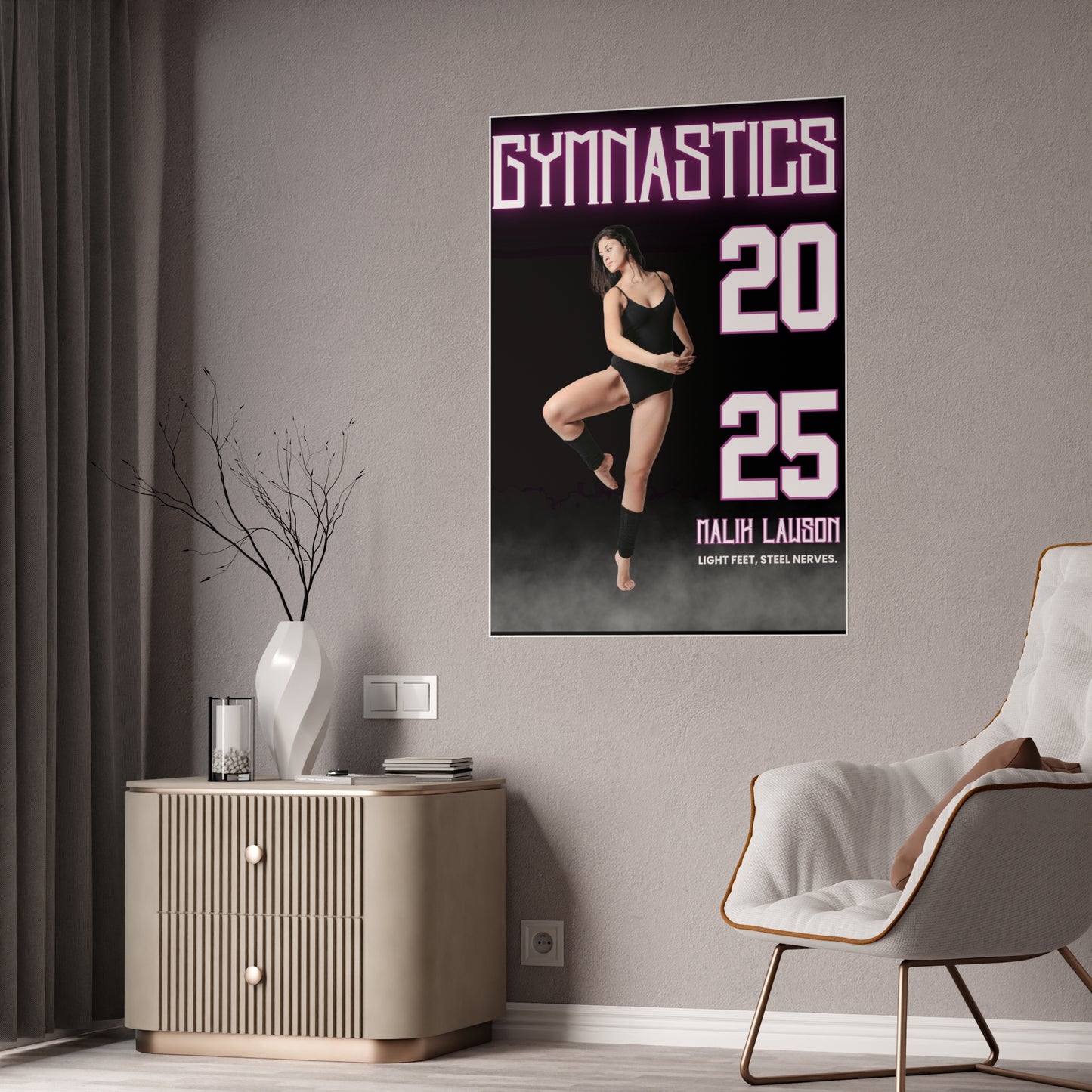 Personalized Gymnastics Future Star Poster