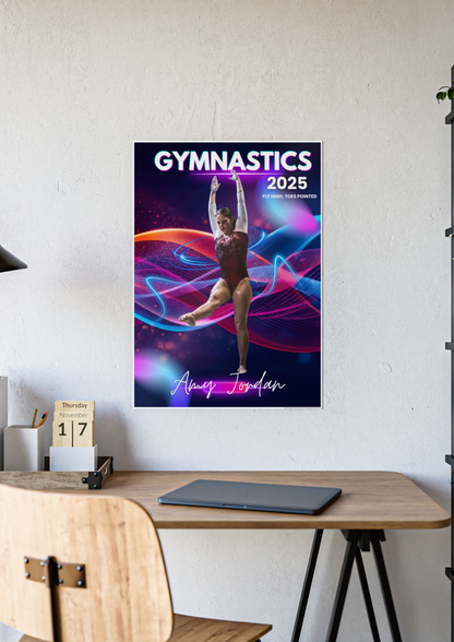 Personalized Gymnastics Future Star Poster