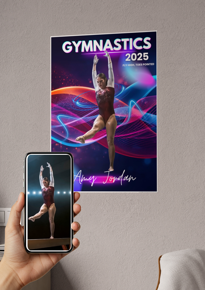Personalized Gymnastics Future Star Poster