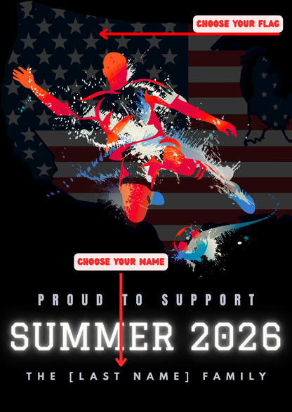 Personalized 2026 Soccer National Pride Gloss Poster — FIFA World Cup Theme