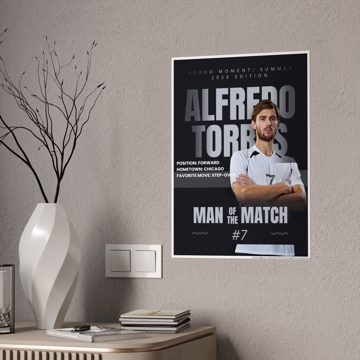 Personalized 2026 Soccer Future Star Gloss Poster — FIFA World Cup Theme