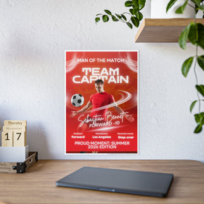 Personalized 2026 Soccer Future Star Gloss Poster — FIFA World Cup Theme