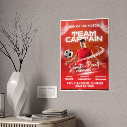 Personalized 2026 Soccer Future Star Gloss Poster — FIFA World Cup Theme