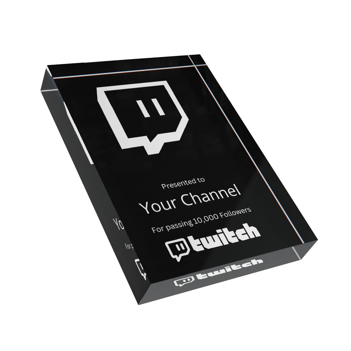 CustomizedTwitch Streamers Plaque Award
