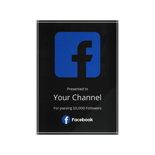 Customized Facebook Plaque Award