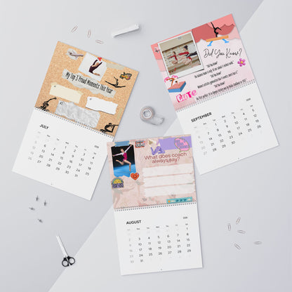 Personalized 2026 Gymnastics Wall Calendar — Custom Photo & Events
