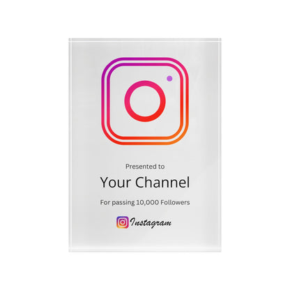 Instagram Creator Plaque Award