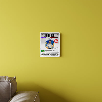 Personalized Jiu-Jitsu Wall Art Panel - Celebrate Every Step and Your Achievement- display your achievement on the wall