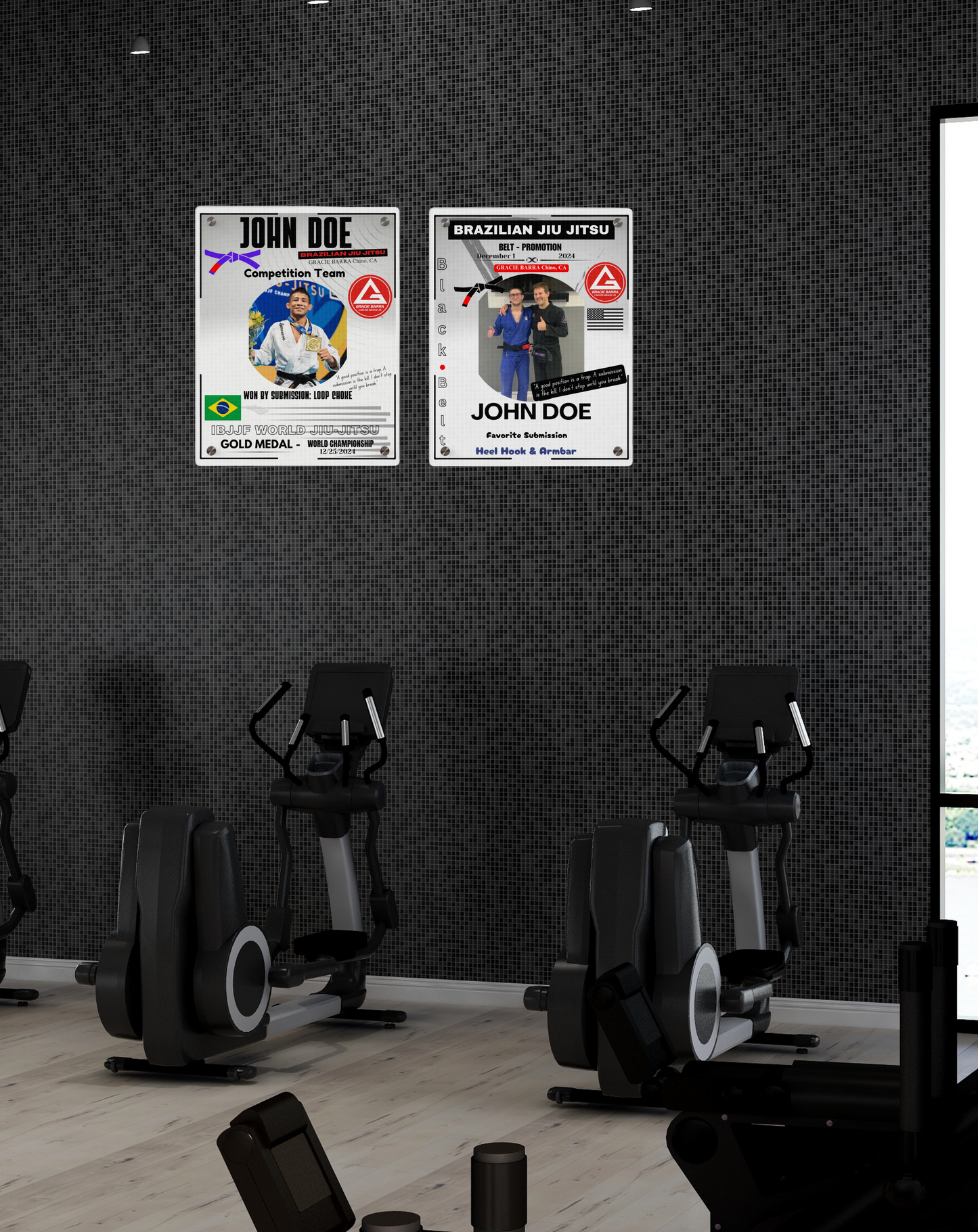 Personalized Jiu-Jitsu Wall Art Panel - Belt Promotion -Celebrate Every Step and Your Achievement- display your achievement on the wall