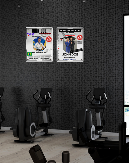 Personalized Jiu-Jitsu Wall Art Panel - Belt Promotion -Celebrate Every Step and Your Achievement- display your achievement on the wall