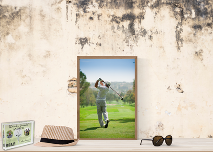 Personalized Thank You Coach Golf Photo Block