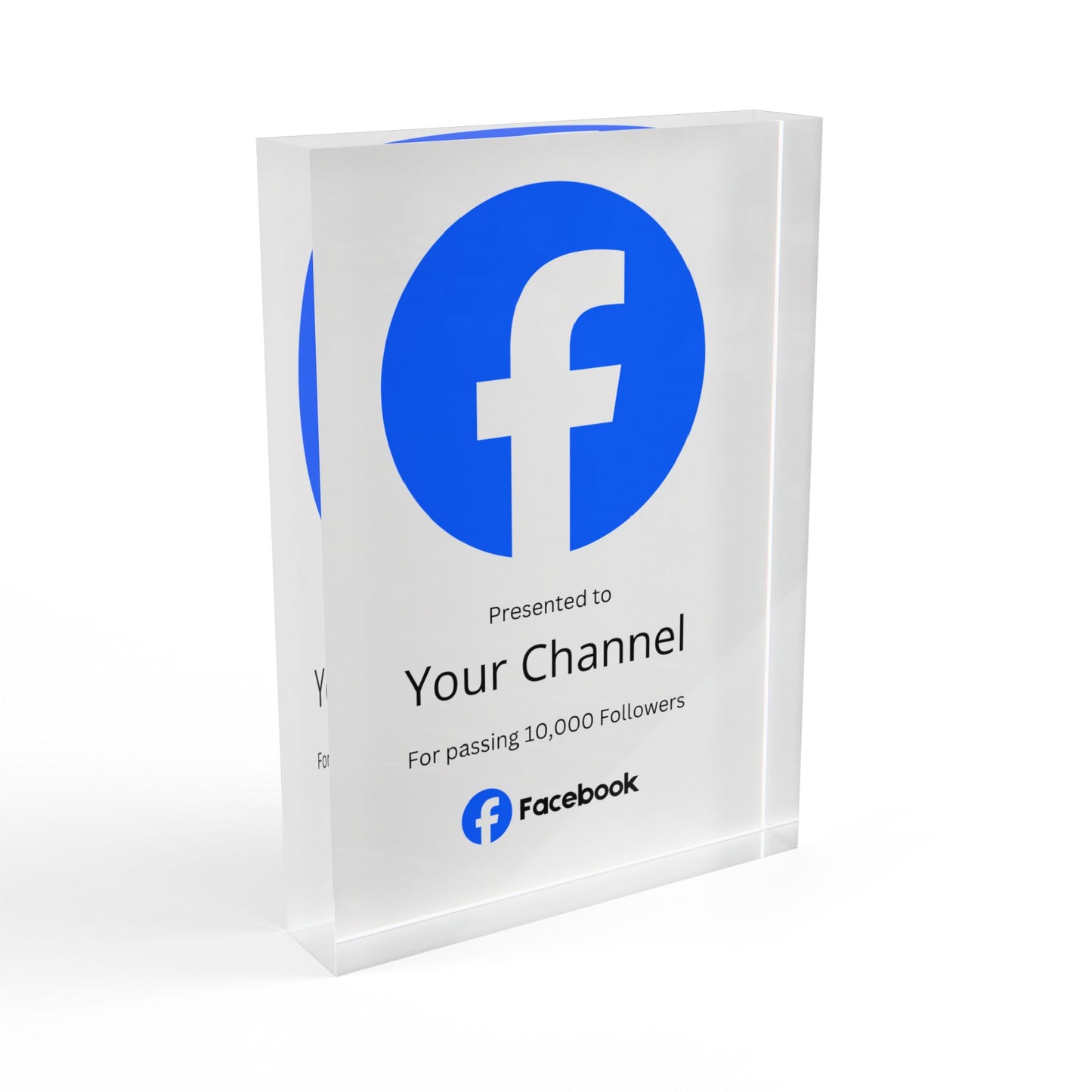 Customized Facebook Plaque Award
