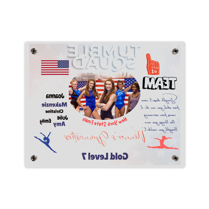 Personalized Acrylic Wall Art Panel -  Gymnastics Team Competition Events