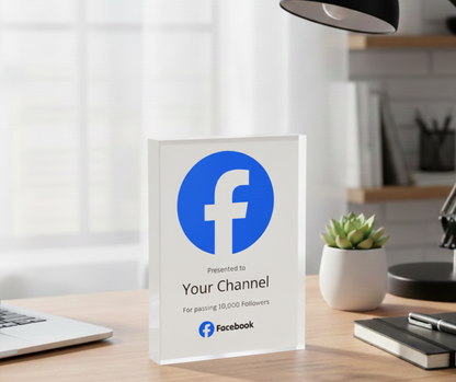 Customized Facebook Plaque Award