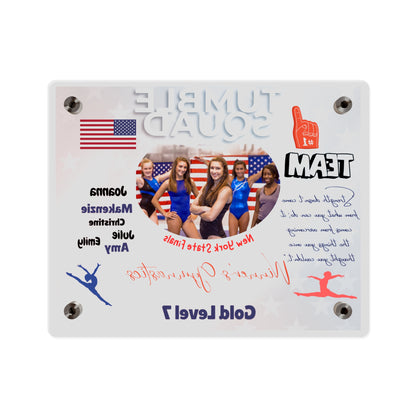 Personalized Acrylic Wall Art Panel -  Gymnastics Team Competition Events