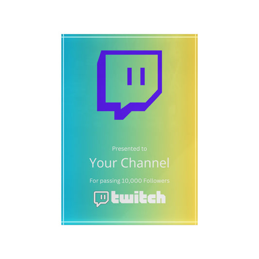 CustomizedTwitch Streamers Plaque Award