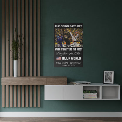 Personalized Jiu Jitsu & Grappling Tournament Win Print