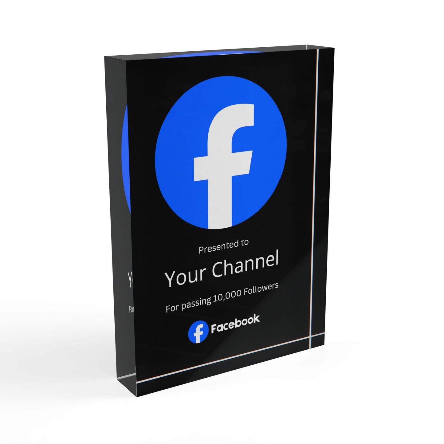 Customized Facebook Plaque Award