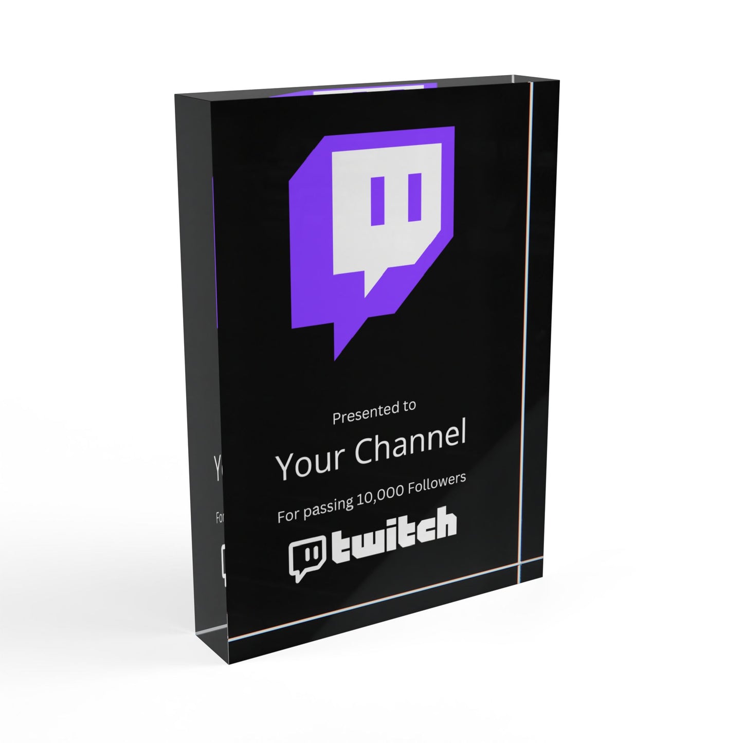 CustomizedTwitch Streamers Plaque Award