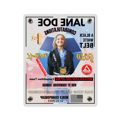 Personalized Kids Jiu-Jitsu Wall Art Panel