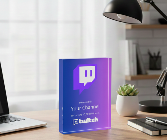 Customized Twitch Streamers Plaque Award