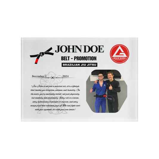 Personalized Photo Block,  BJJ, Judo Belt Promotion, Gift for Him and Her, Family Gifts