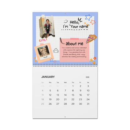 Personalized 2026 Gymnastics Wall Calendar — Custom Photo & Events