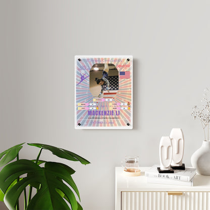 Personalized Wall Art Panel for Gymnastics Achievement