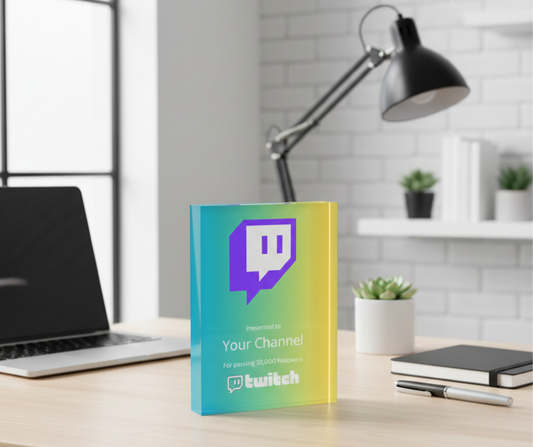 Customized Twitch Streamers Plaque Award