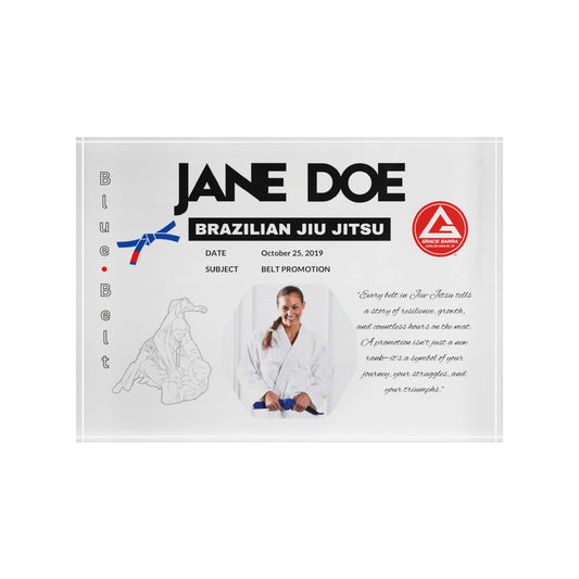 Personalized Photo Block,  BJJ, Judo Belt Promotion, Gift for Him and Her, Family Gifts