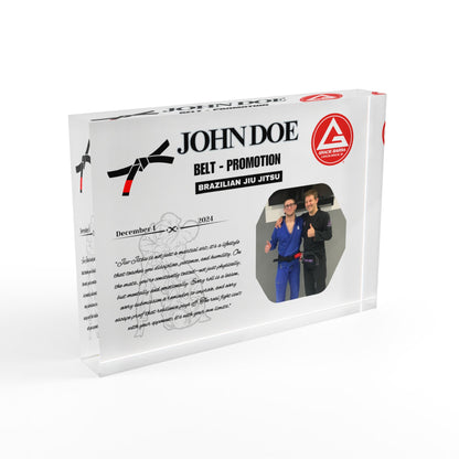 Personalized Photo Block,  BJJ, Judo Belt Promotion, Gift for Him and Her, Family Gifts