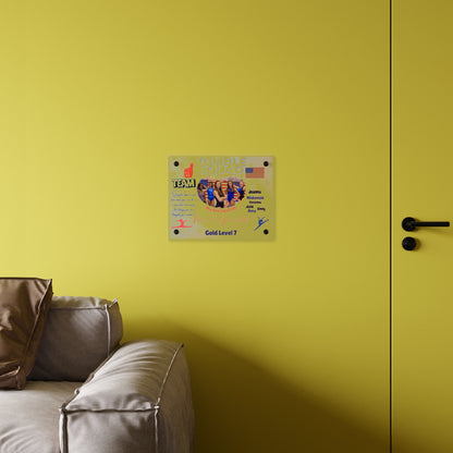 Personalized Acrylic Wall Art Panel -  Gymnastics Team Competition Events