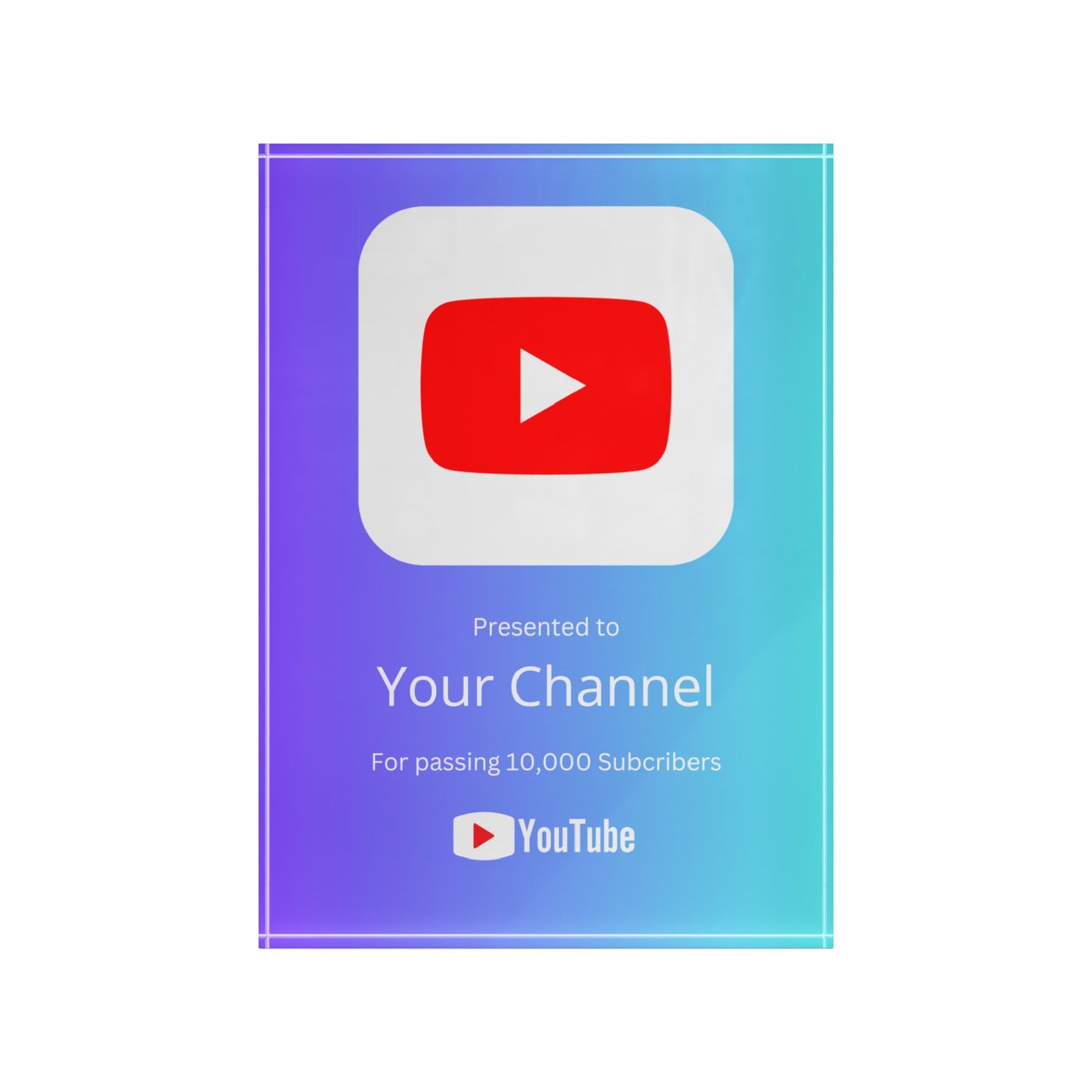 YouTube Creator Award play button