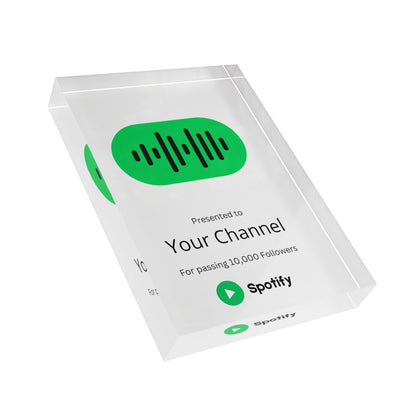 Customized Spotify Podcast Plaque Award