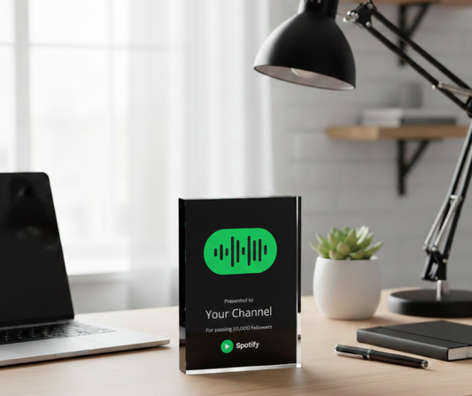 Customized Spotify Podcast Plaque Award