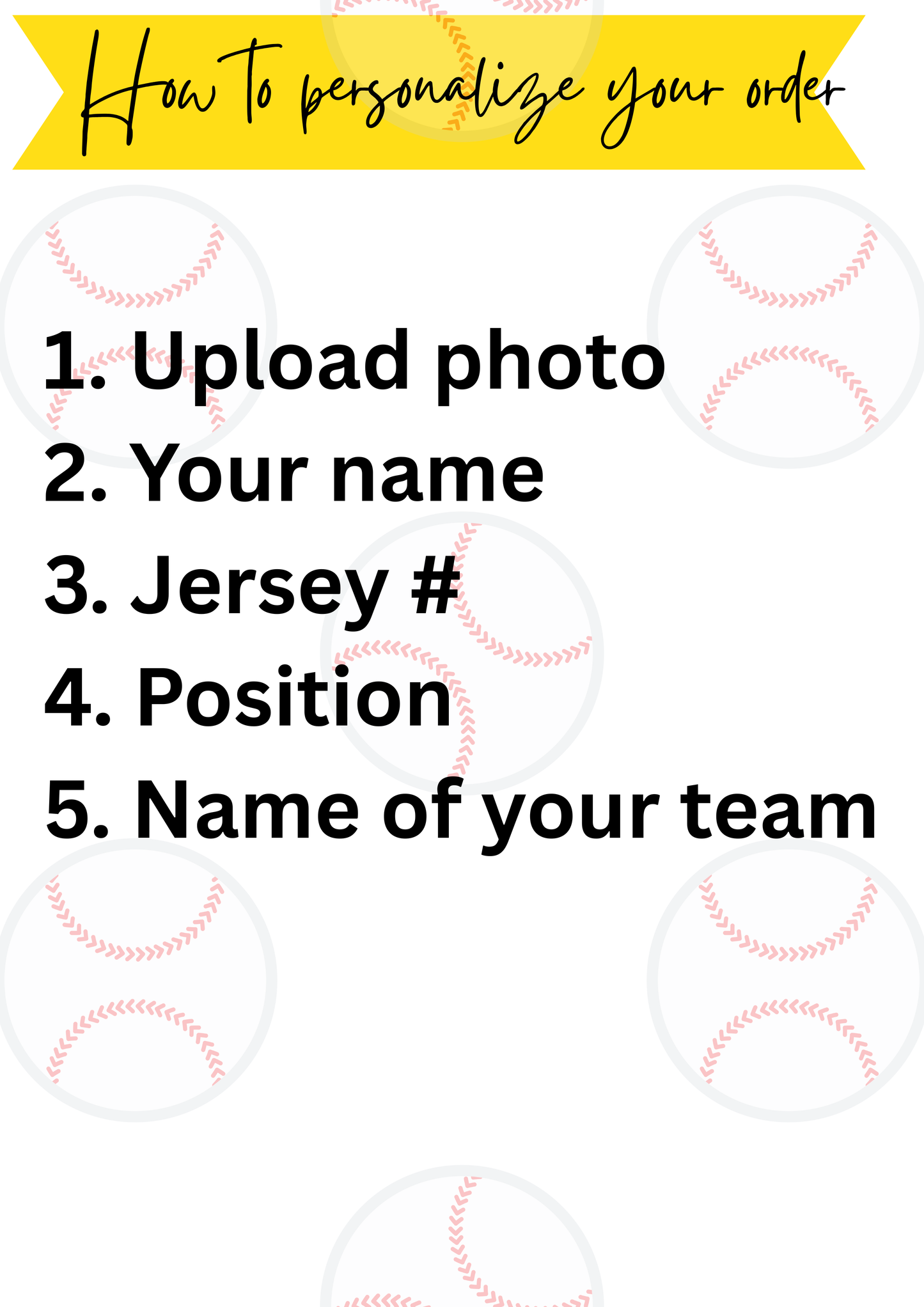 Personalized Baseball & Softball Japanese Anime Theme Poster