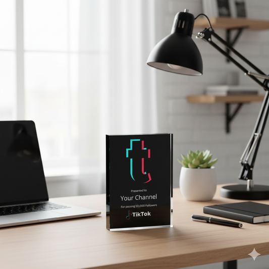 Customized TikTok Creator Award Plaque