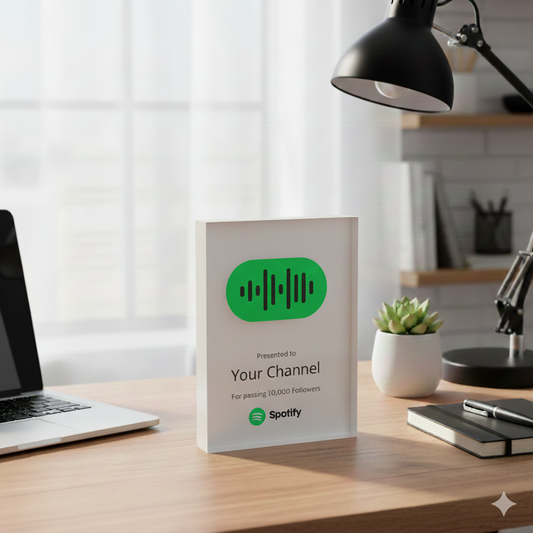 Customized Spotify Podcast Plaque Award