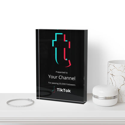 TikTok Creator Award Plaque