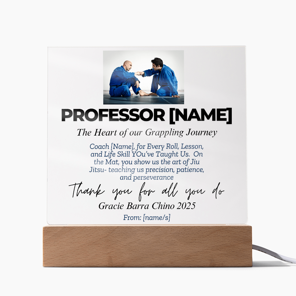 Thank You, Professor: Personalized Jiu-Jitsu Appreciation Gift