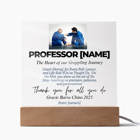 Thank You, Professor: Personalized Jiu-Jitsu Appreciation Gift