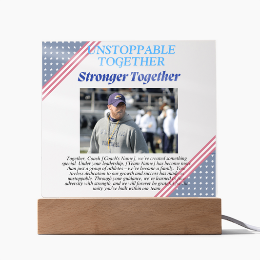 Personalized My Coach My Hero Acrylic Plaque