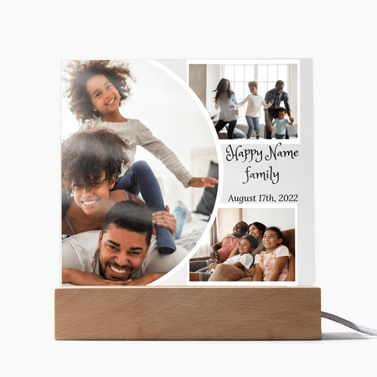 Personalized Charming Acrylic Plaque - Perfect Gift for Family