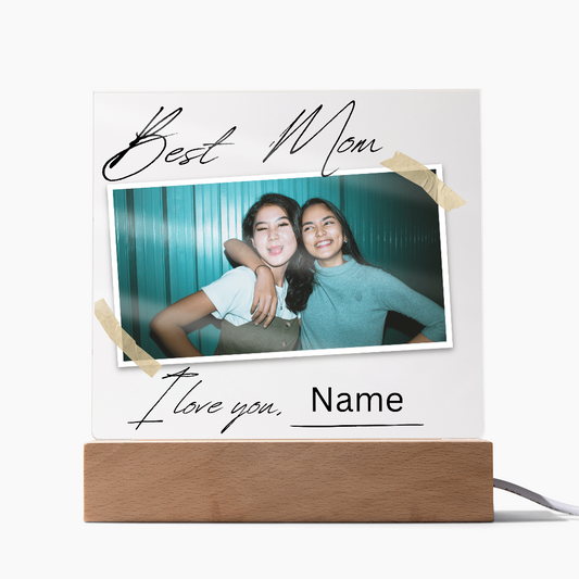 Personalized Charming Acrylic Plaque - Perfect Gift for Mom