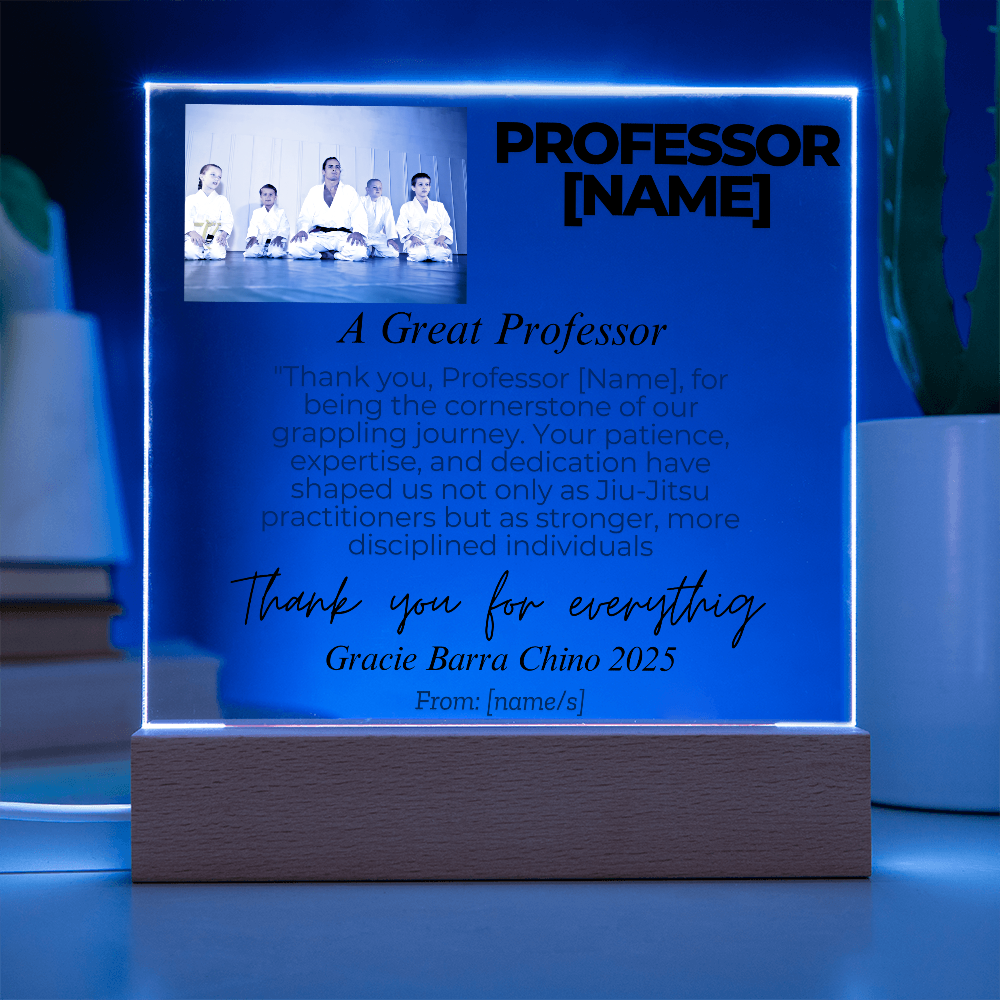 Thank You, Professor: Personalized Jiu-Jitsu Appreciation Gift
